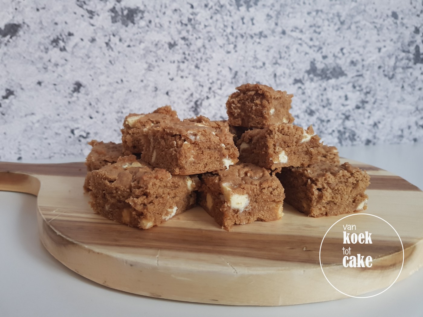 blondies met witte chocolade