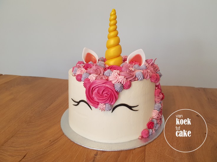 unicorn eenhoor taart - van koek tot cake - taart bestellen Middelburg