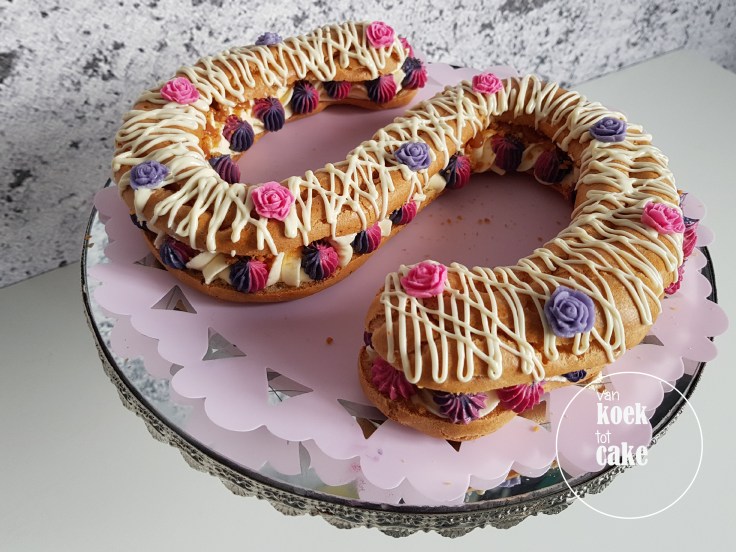 Letter eclair taart - van koek tot cake - Middelburg bestellen
