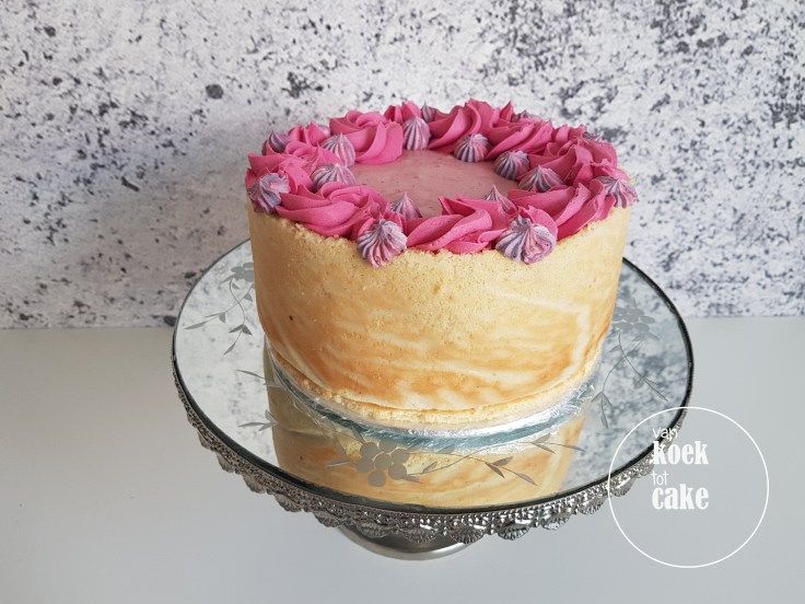 Frambozen framboos mousse taart met amandelbiscuit - van koek tot cake Middelburg