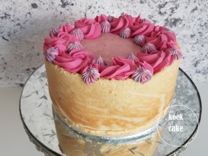 Frambozen framboos mousse taart met amandelbiscuit - van koek tot cake Middelburg