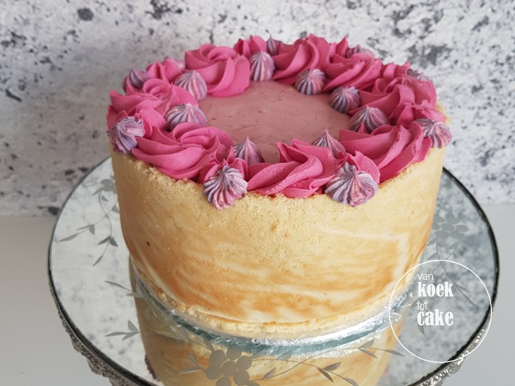 Frambozen framboos mousse taart met amandelbiscuit - van koek tot cake Middelburg
