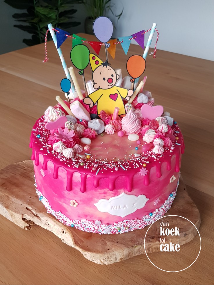 Bumba kindertaart dripcake - bestellen Vlissingen Middelburg Oost-Souburg - van koek tot cake