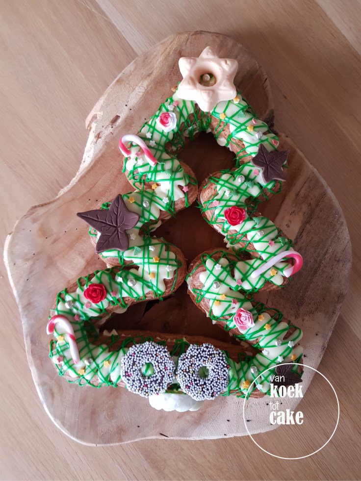 Kerst eclair gebak bestellen Middelburg Oost-Souburg Vlissingen - van koek tot cake