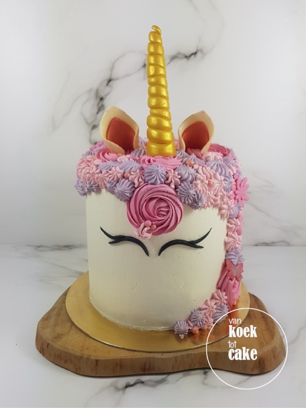 Unicorn verjaardagstaart - van koek tot cake - taart bestellen Vlissingen Middelburg Oost-Souburg