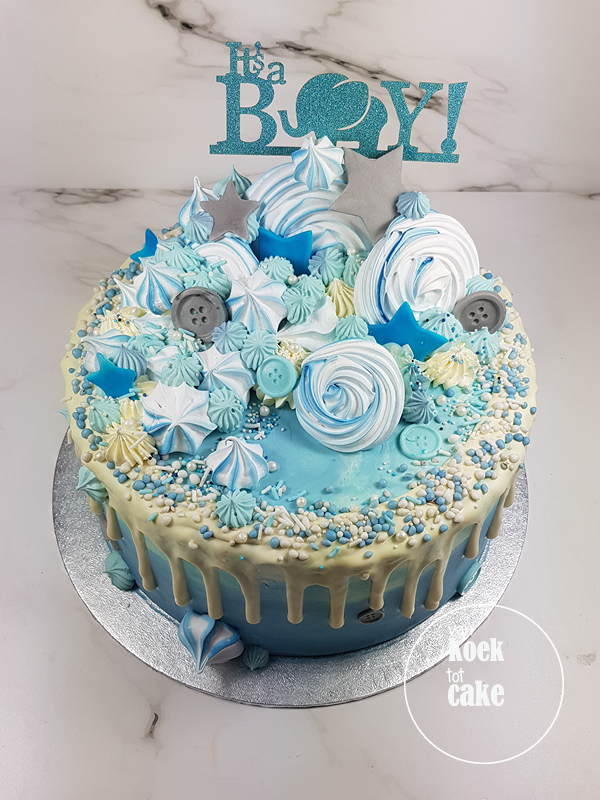 babyshower_geboorte_taart_its-a-boy_jongen_blauw_(1)van-koek-tot-cake