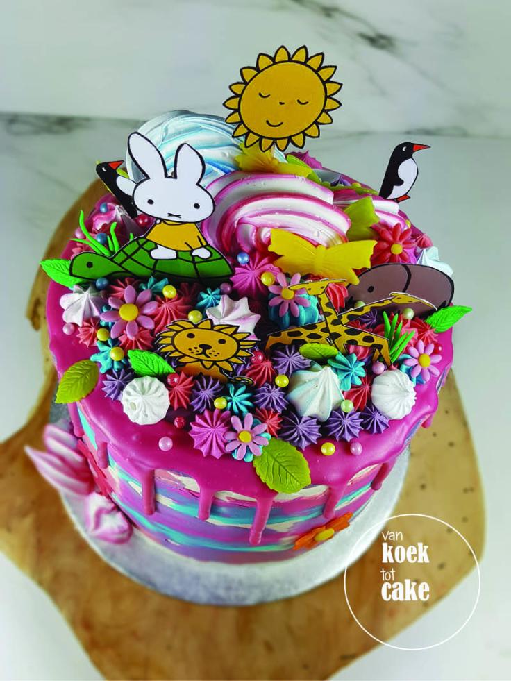 Nijntje verjaardagstaart dripcake | taart bestellen Vlissingen Middelburg Oost-Souburg | Zeeland - Walcheren