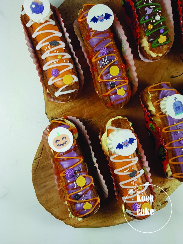 Halloween gebak, taart en eclairs | Zeeland, Walcheren, Middelburg Oost-Souburg Vlissingen | Bestellen van koek tot cake