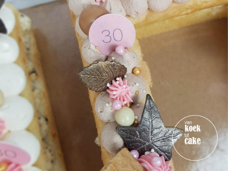 Cijfertaart 30 verjaardag - bestellen Vlissingen Middelburg Oost-souburg